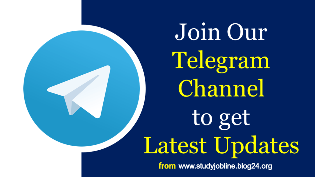 Telegram Channel- Study Job Line