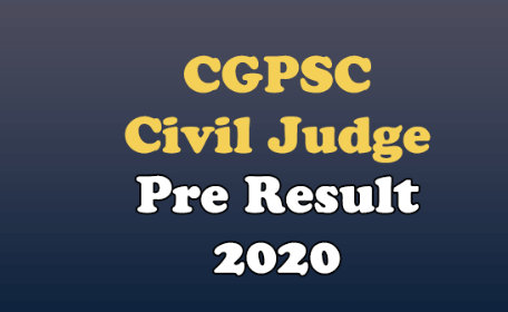 CGPSC Civil Judge 2020 Pre Result