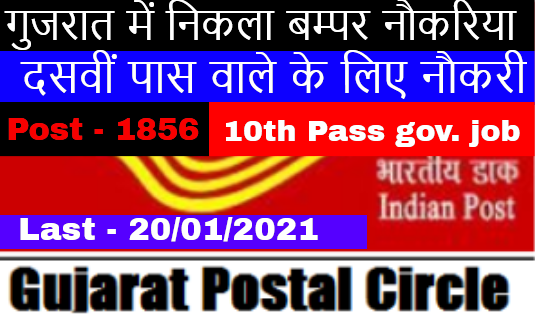 Gujarat Post Office Recruitment 2021