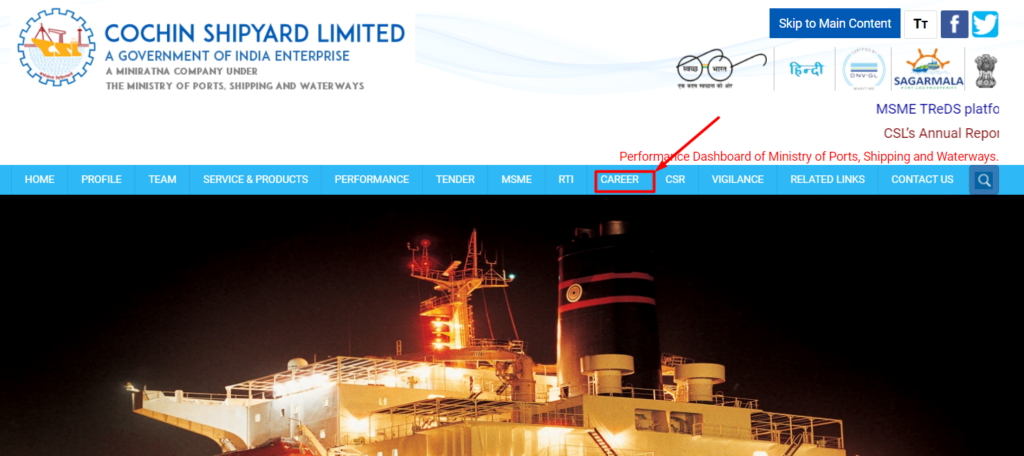 Cochin Shipyard Careers