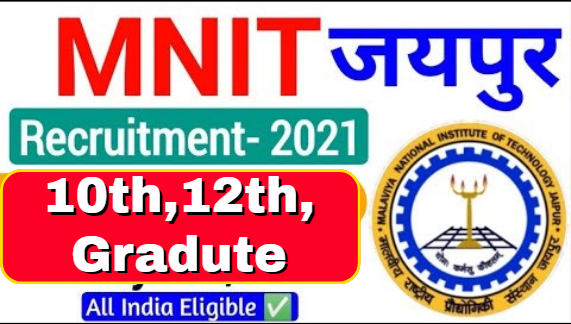 MNIT Jaipur Recruitment 2021