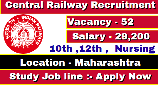 Central Railway Staff Nurse Recruitment 2021