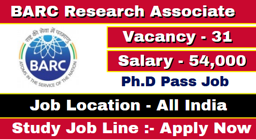 BARC Research Associate Recruitment 2021