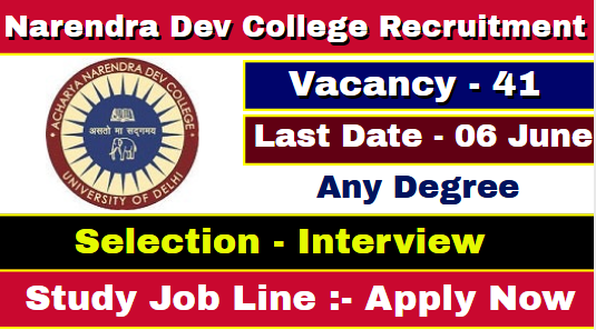 Acharya Narendra Dev College Recruitment 2021