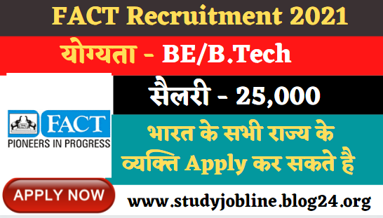 FACT Graduate Apprentice Recruitment 2021