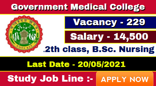 GMC Shivpuri Staff Nurse Recruitment 2021 » 229 Post