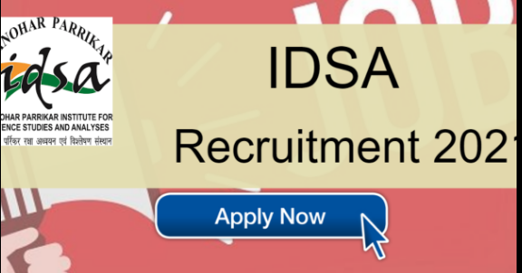 IDSA Recruitment 2021 Apply 02 Accounts Officer and Special Assistant