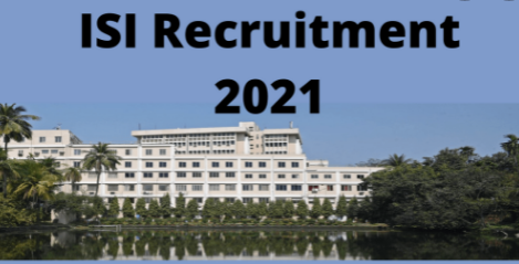 Indian Statistical Institute Application Form 2021