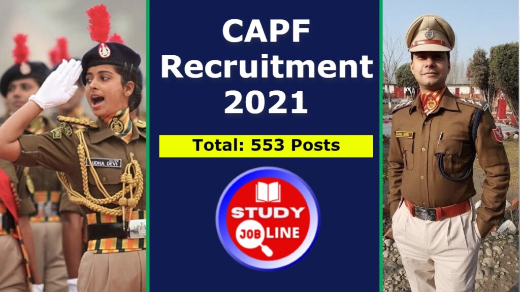 CAPF Recruitment 2021