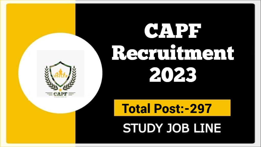 CAPF Recruitment 2023
