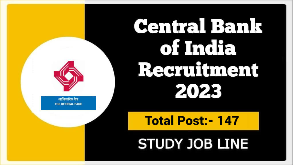 Central Bank of India Recruitment 2023