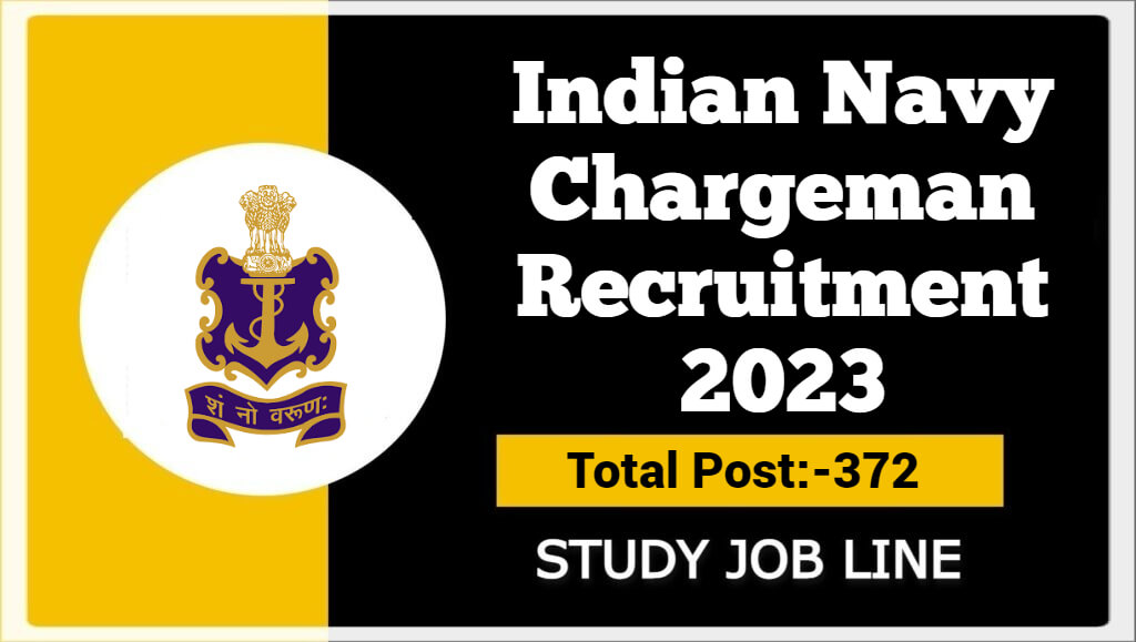 Indian Navy Chargeman Recruitment 2023