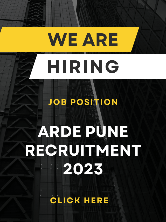 ARDE Pune Recruitment 2023