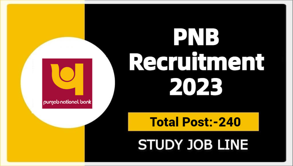 PNB Recruitment 2023-240 So Posts