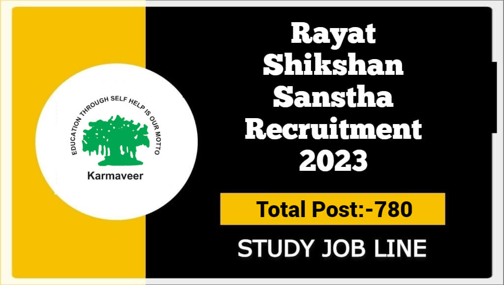 Rayat Shikshan Sanstha Recruitment 2023