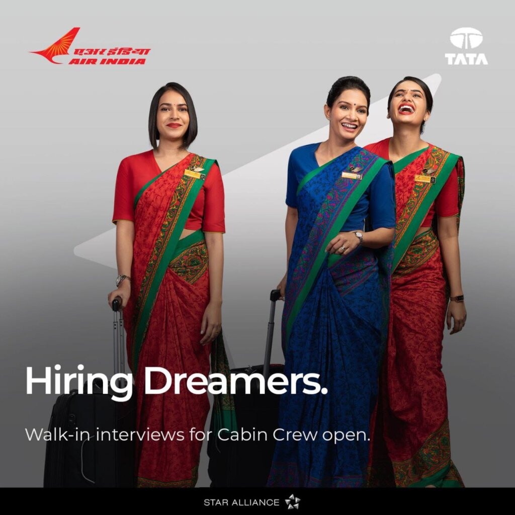 Cabin Crew Jobs in Air India-Tata Group