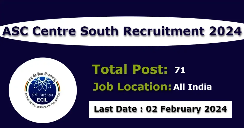 ASC Centre South Recruitment 2024